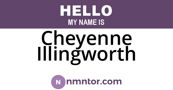 Cheyenne Illingworth