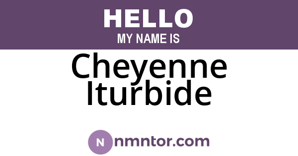 Cheyenne Iturbide