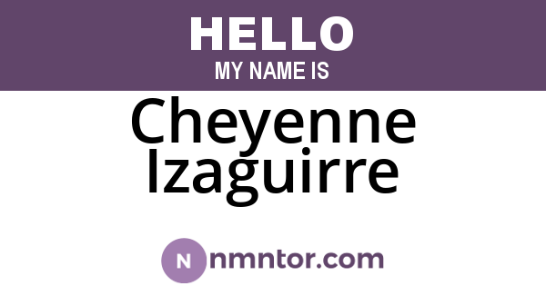 Cheyenne Izaguirre