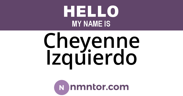 Cheyenne Izquierdo