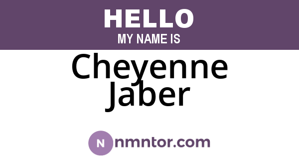 Cheyenne Jaber