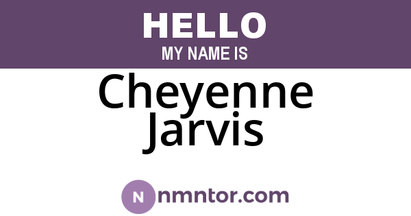 Cheyenne Jarvis