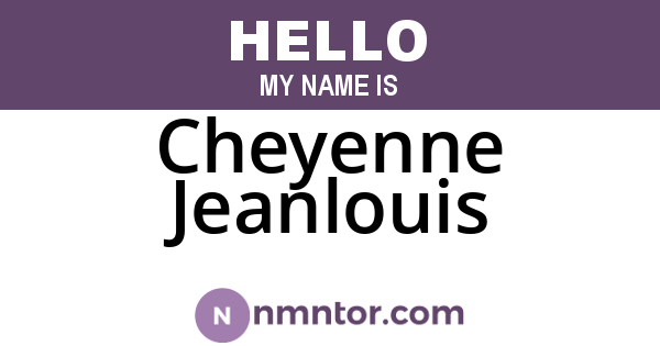 Cheyenne Jeanlouis