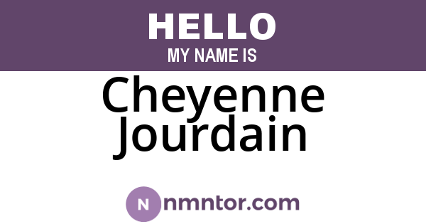 Cheyenne Jourdain