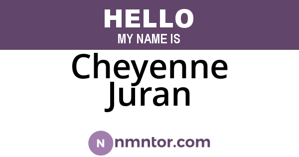 Cheyenne Juran