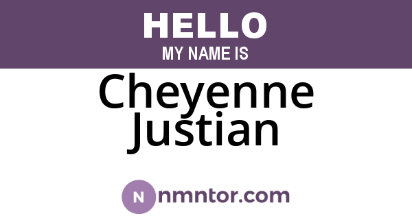 Cheyenne Justian