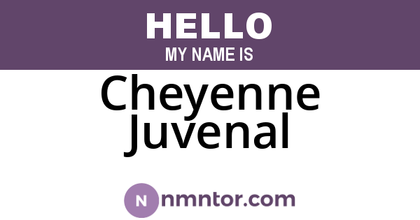 Cheyenne Juvenal