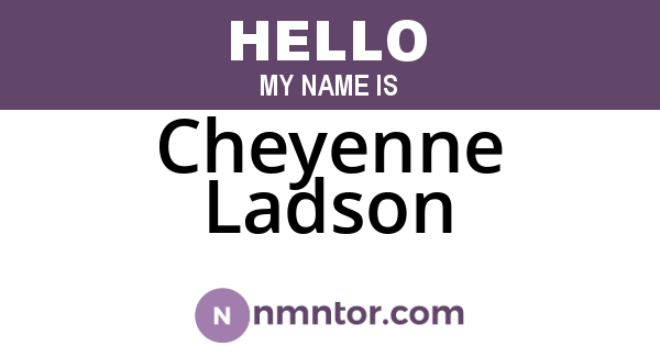 Cheyenne Ladson