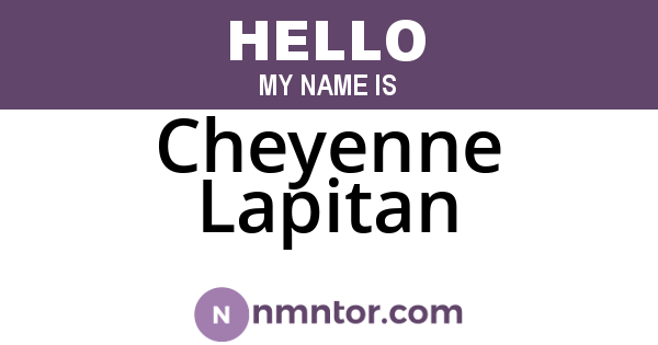 Cheyenne Lapitan