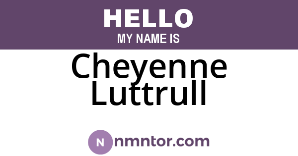 Cheyenne Luttrull