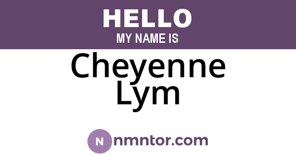 Cheyenne Lym