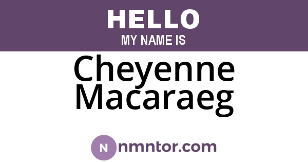 Cheyenne Macaraeg