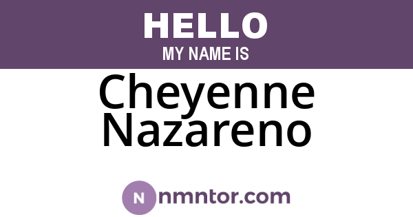Cheyenne Nazareno