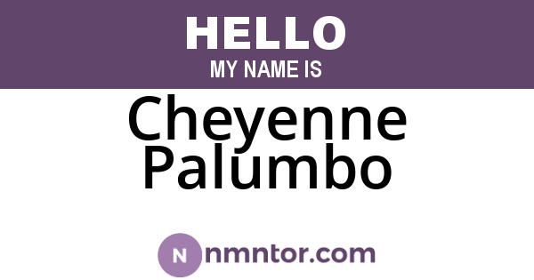 Cheyenne Palumbo