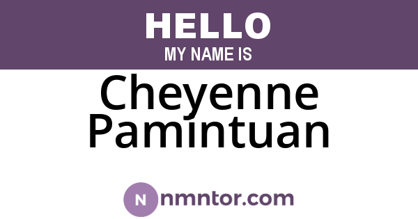 Cheyenne Pamintuan
