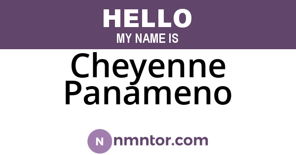 Cheyenne Panameno