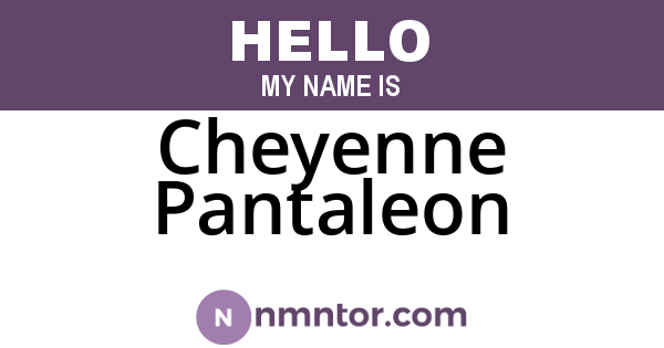 Cheyenne Pantaleon