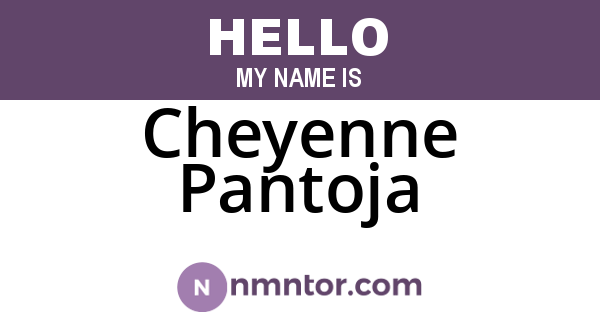 Cheyenne Pantoja