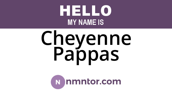 Cheyenne Pappas