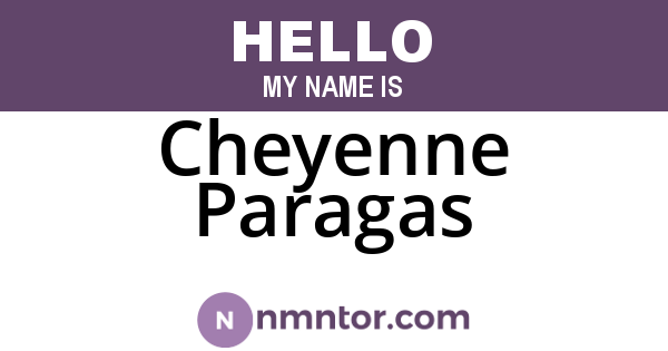 Cheyenne Paragas