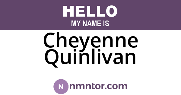 Cheyenne Quinlivan