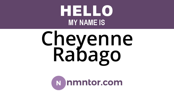 Cheyenne Rabago