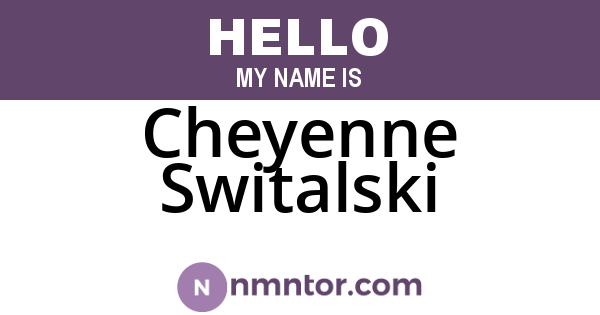 Cheyenne Switalski