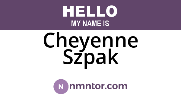 Cheyenne Szpak