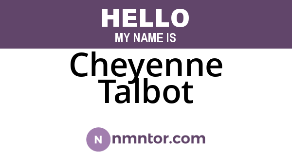 Cheyenne Talbot