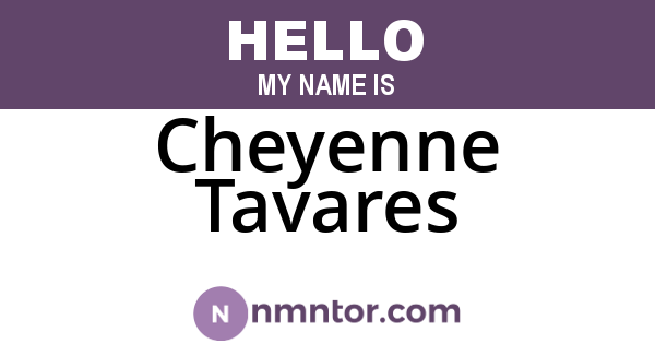 Cheyenne Tavares