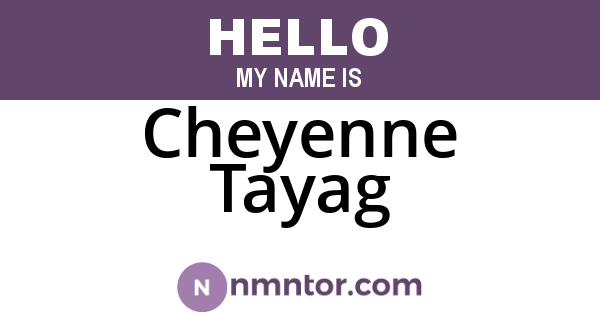 Cheyenne Tayag