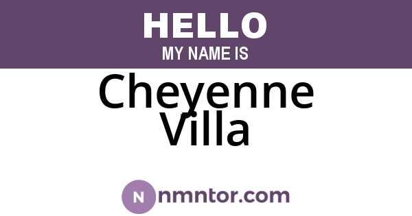 Cheyenne Villa