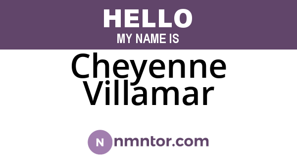 Cheyenne Villamar