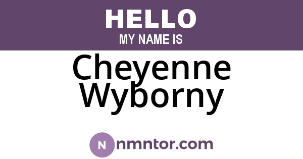 Cheyenne Wyborny
