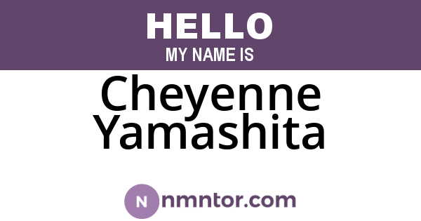 Cheyenne Yamashita