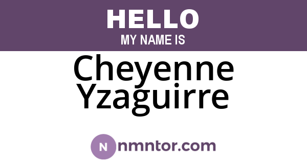 Cheyenne Yzaguirre