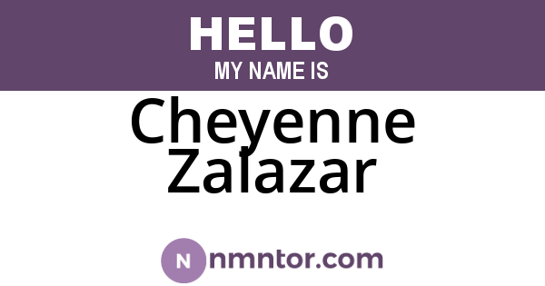 Cheyenne Zalazar