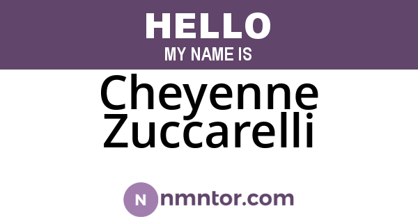 Cheyenne Zuccarelli