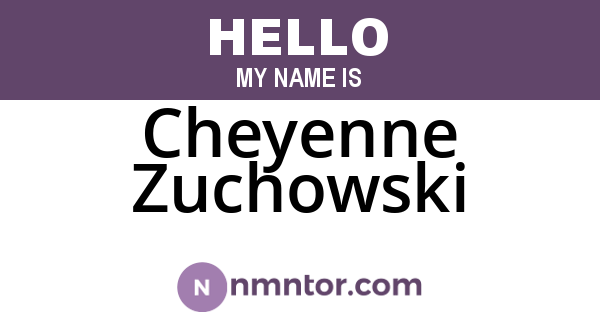 Cheyenne Zuchowski