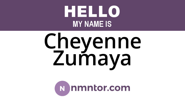Cheyenne Zumaya