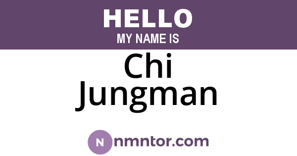 Chi Jungman