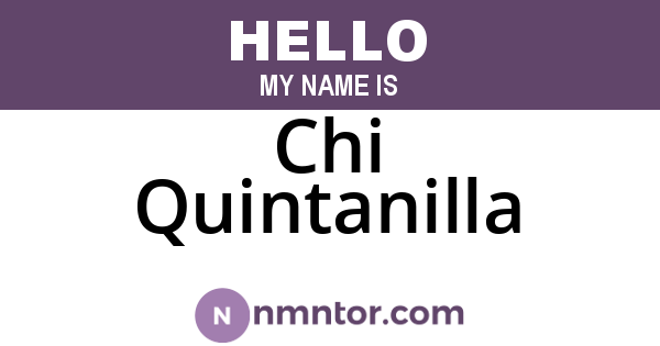 Chi Quintanilla