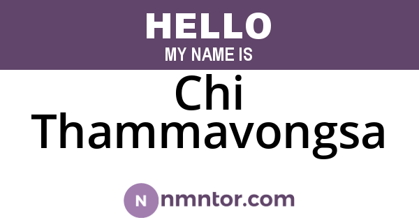 Chi Thammavongsa