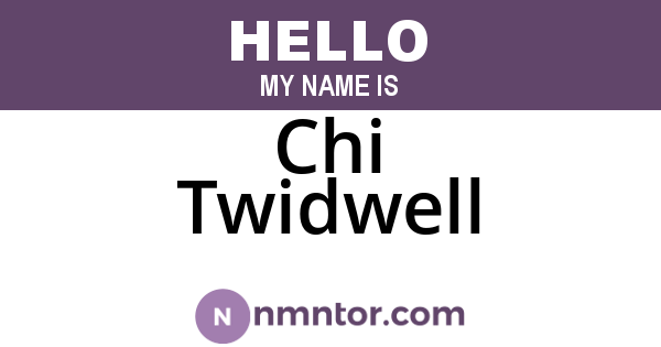 Chi Twidwell