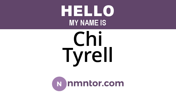 Chi Tyrell
