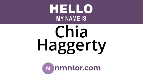Chia Haggerty