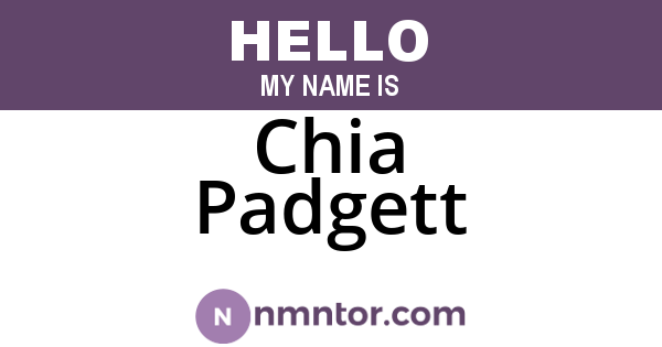 Chia Padgett