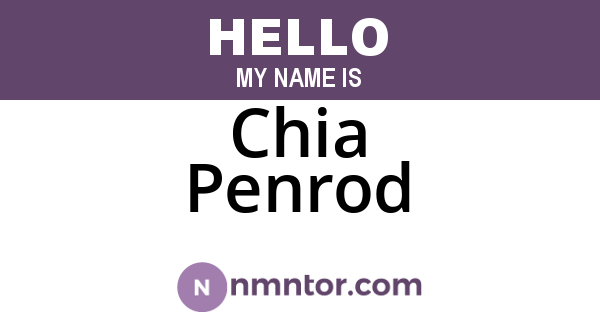 Chia Penrod