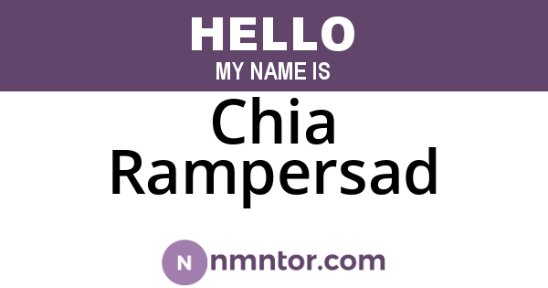 Chia Rampersad