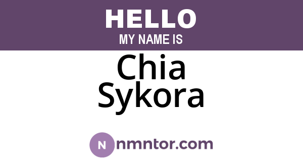 Chia Sykora